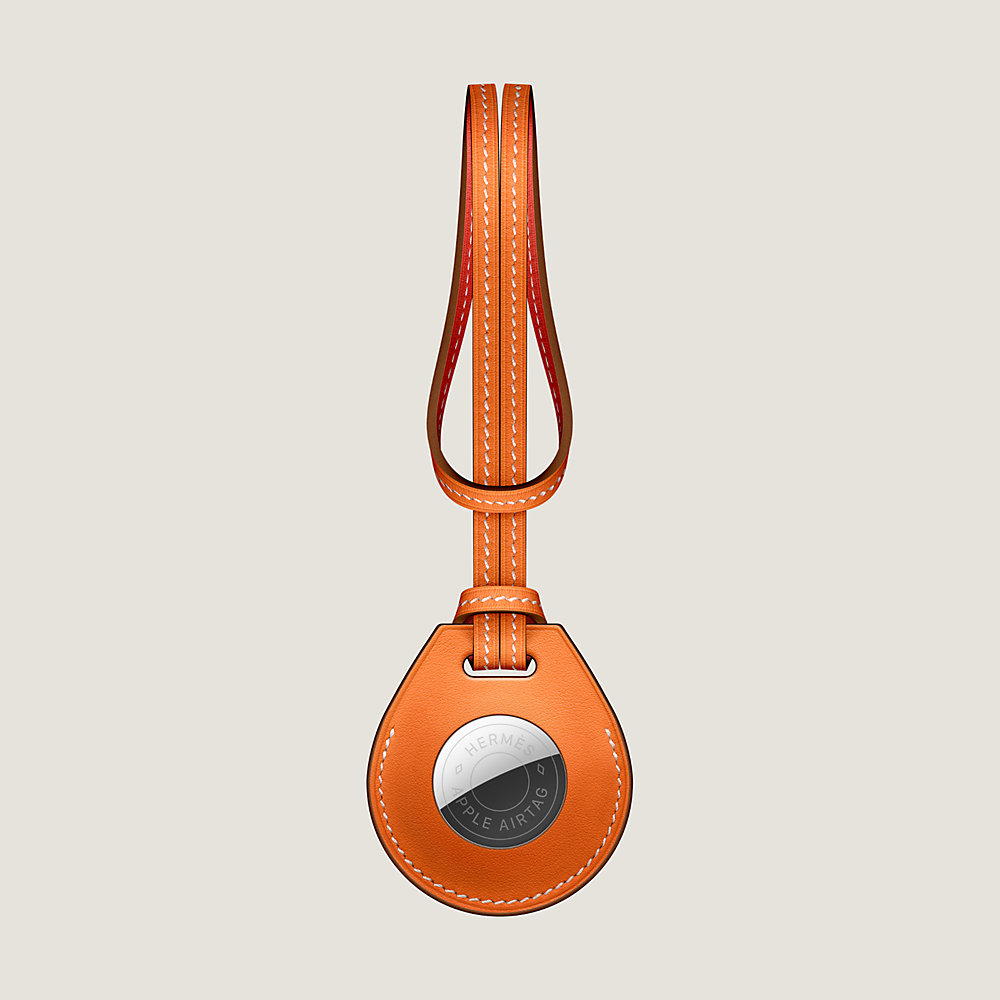 【Air Tag】HERMES Accessorio da borsa bicolore Apple AirTag Apple AirTag Hermès bicolor travel tag | Hermès Canada